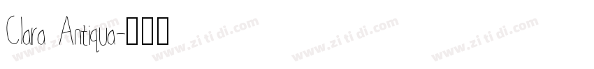 Clara Antiqua字体转换